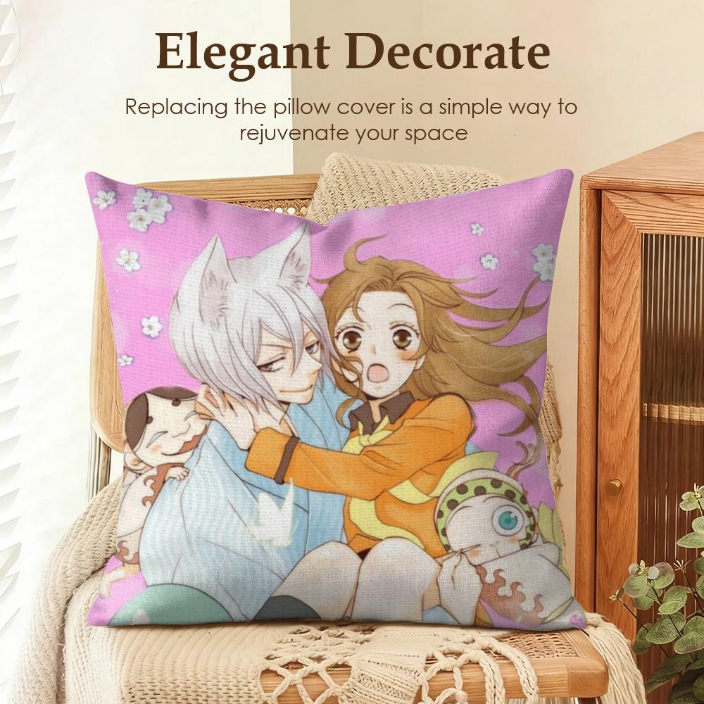 

KKamisama HajimemashitaS Cushion Cover Natural Linen Organic Fabric DoubleSided Printing Sofa Home Decor Gift Pillow Case 30x30cm