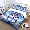 "Frosty Husky Wonderland Bliss" Bedding Sets Duvet Covers Pillowcases(1* Duvet Cover 2* Pillowcases Without Duvet Insert)