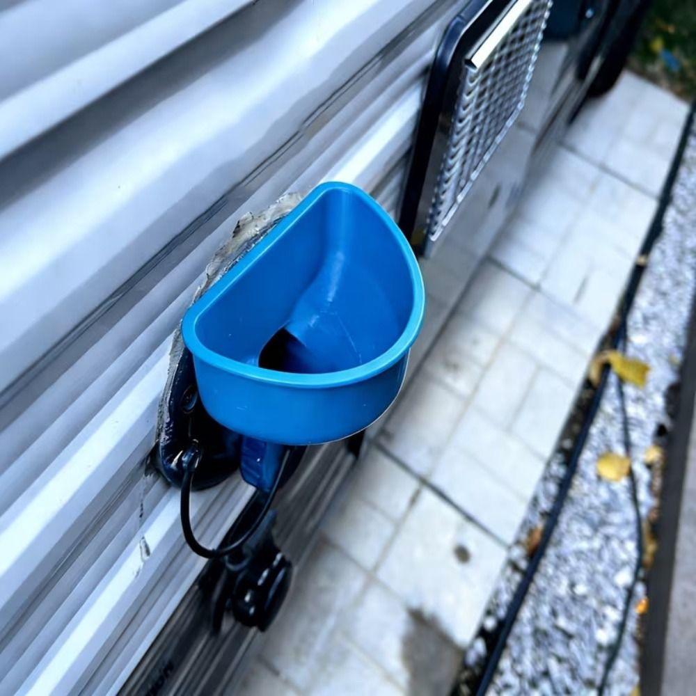 3D tištěný trychtýř na plnění vody do karavanu Modrý trychtýř do nádrže na vodu Trychtýř pro vstup vody Venkovní