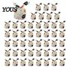 Small Candy Containers for Halloween Party 48 Pcs Bags, Kids Trick or Treat Goodie Cute Rabbit Cartoon Goody Bags Holiday Ear Plastic Gift Cookie,