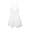 2025 Spring/Summer Women's Sweet Backless V-Neck Spaghetti Strap Swing Dress