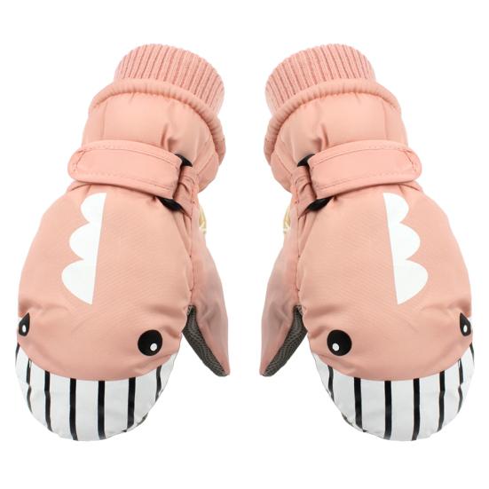 Copii Copii Iarnă Căldură Pluș Impermeabil Printre Rechin Mănuși Ciclism Bicicletă