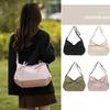 Simplified Nylon Knot Underarm Commuter Bag Women's Crossbody Bag Large Capaci Trendy Tote Bag