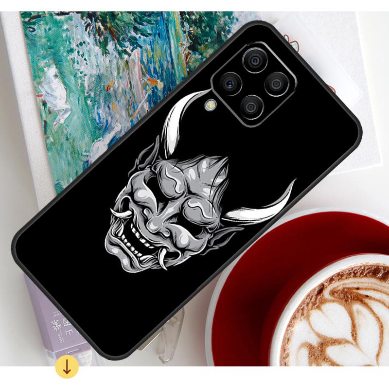 Hannya Demon Oni Case For Samsung Galaxy M13 M16 M11 M21 M31 M20 M23 M54 M14 M34 M52 M32 M12 M36 M56 M15 M55