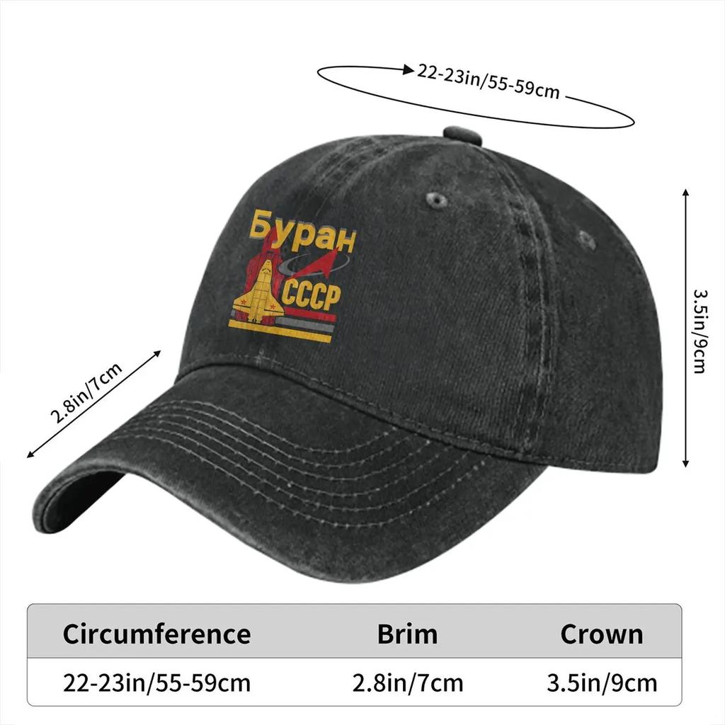 Russian Buran Space Program CCCP Baseball Cap Men Hats Women Visor Protection Snapback  USSR  Caps