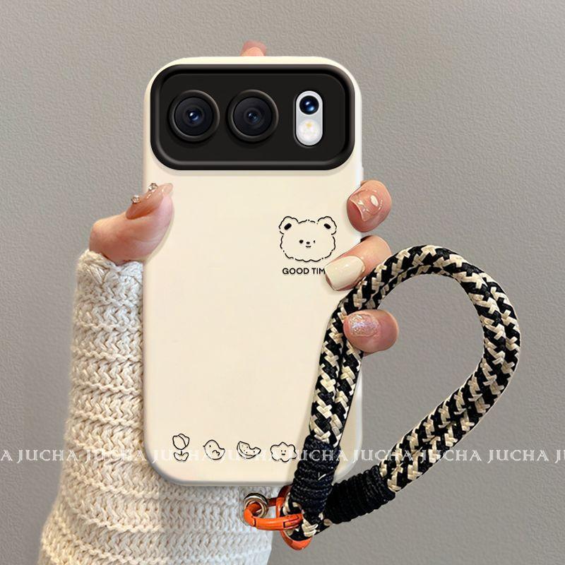 Applicable To Honor 500Pro Mobile Phone Case Ins Wind Cold Honor500 Simple Design Sense Simple Line Bear