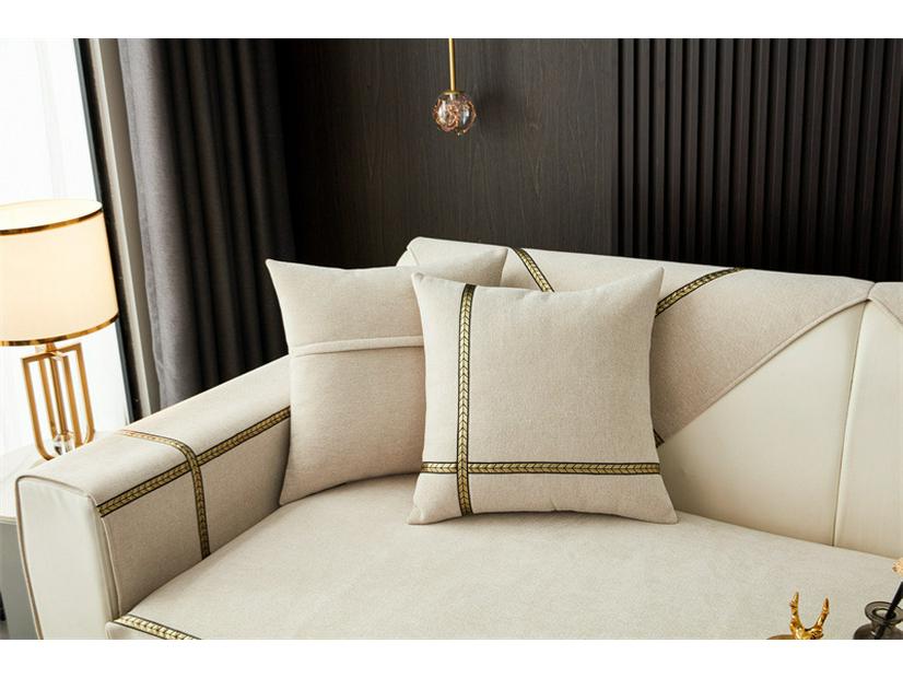 Vier Jahreszeiten Chenille Weizenähre Rutschfester Sofakissenbezug