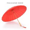 24-Rib Long Handle Windproof Gradient Chinese Style Umbrella, Sun & Rain Protection, Customizable Logo, Reinforced Design