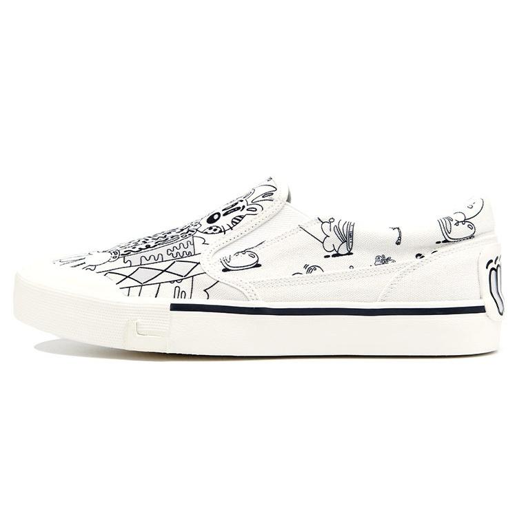 Li-Ning Boogle x Steven Harrington Shoes  White Black  Men s AECR057-3 EU 41