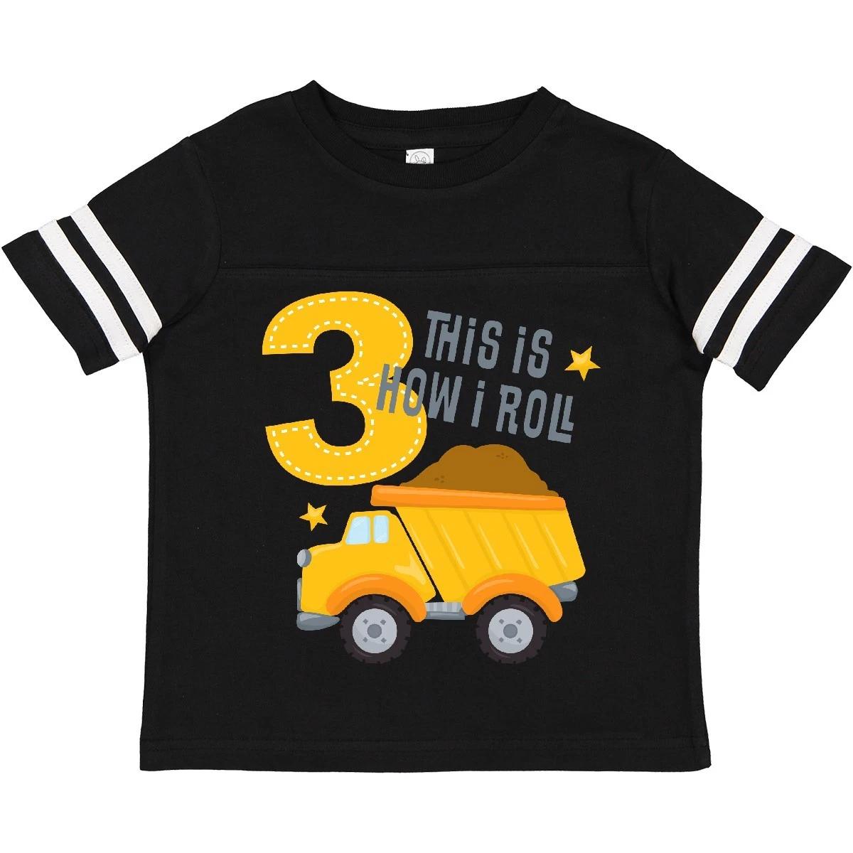 Inktastic Dump Truck 3rd Birthday Toddler kids boys T-Shirt Construction This Is How I Kid 130