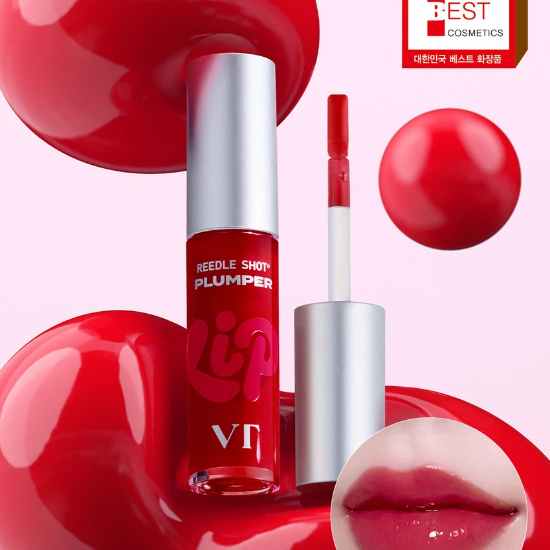VT Reedle Shot Lip Plumper Gloss Set 3pcs | Moisturizing Volumizing Lip Gloss | Korean Lip Care (SET)