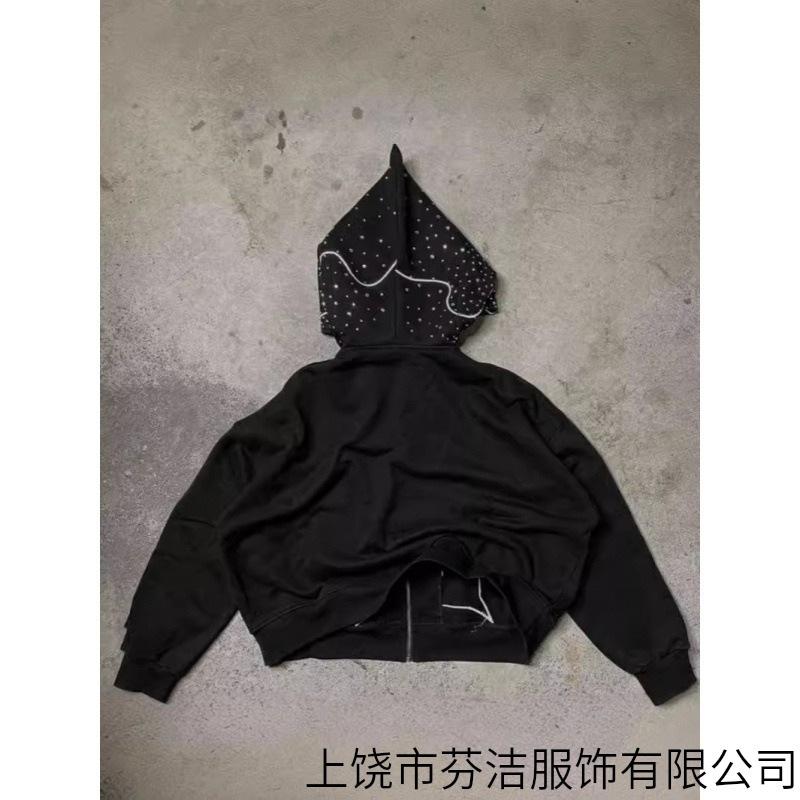 2025 American personality high street 3D printing Amazon autumn new letter men's and women's same hoodie