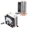 CPU-Lüfter 4 Heatpipes 90mm 3-Pin Computer CPU-Kühler mit buntem RGB-Licht für Intel LGA775 1155 1156 für AMD AM2 AM3