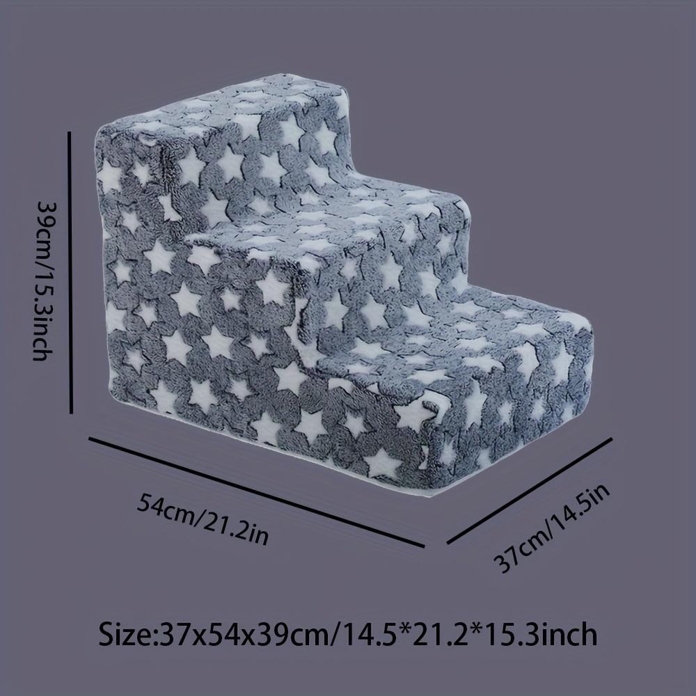 

Безопасные ступеньки для домашних животных | Обеспечьте лестницы для собак высотой 3/4 ступеньки и пандусы для диванов-кроватей для травмированных, пожилых и уязвимых собак и кошек | Нескользящие, съемные для чистки 3 layers синий