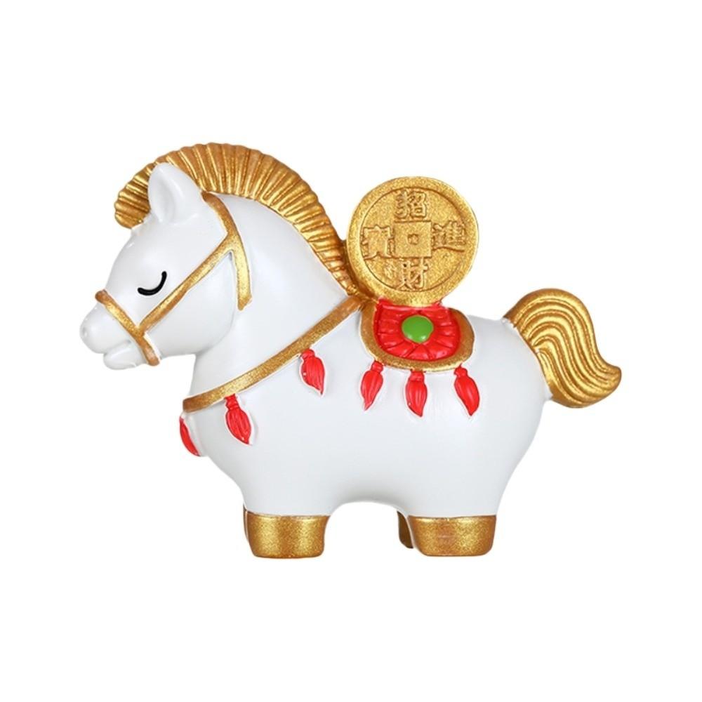 Horse Mascot Horse Miniature Resin Zodiac Horse Ornaments 2026 Gift Horse Figurine  Office
