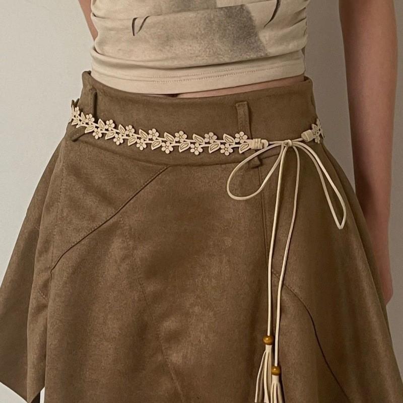 Beautifully Crafted Vintage Metal Waist Chain With Butterfly Design For Dresses