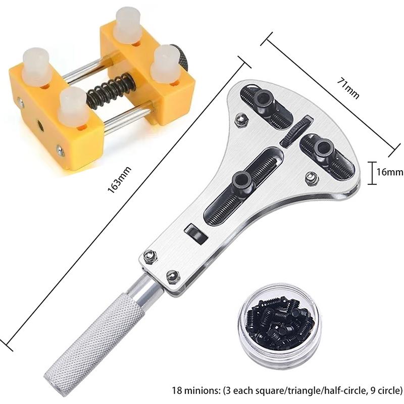 Watch Repair Tool Waterproof Screw Adjustable 3 Claws Back Case Opener Wrench Remover Watch Battery Press Closer Remover Wrench