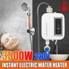 3500W 220V Stainless 3S Fast Heating LCD Display With Various Protections For Bath Shower Automatic Electric Water Heater
