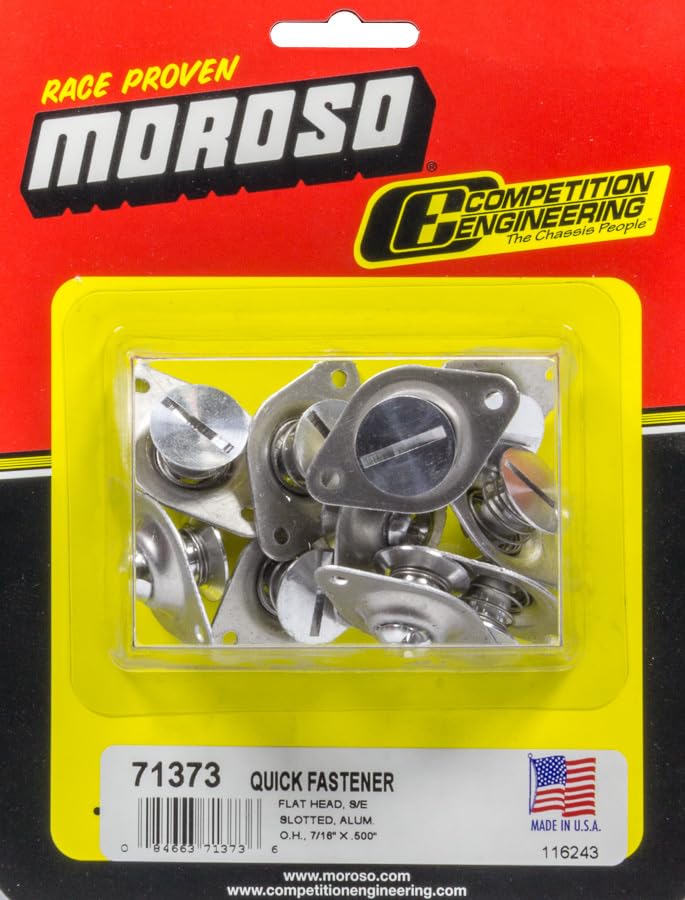 Moroso 71373 Large Head Quick Fastener (500", Medium Body) 10 Pack