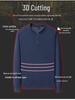 Men's Chinese Style Stand Collar Fleece Sweatshirt - Warm Long Sleeve Base Layer for Autumn/Winter