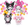 Adorable Kuromi Floral Dress Plush Hanger Sanrio New Japanese Style Collectible