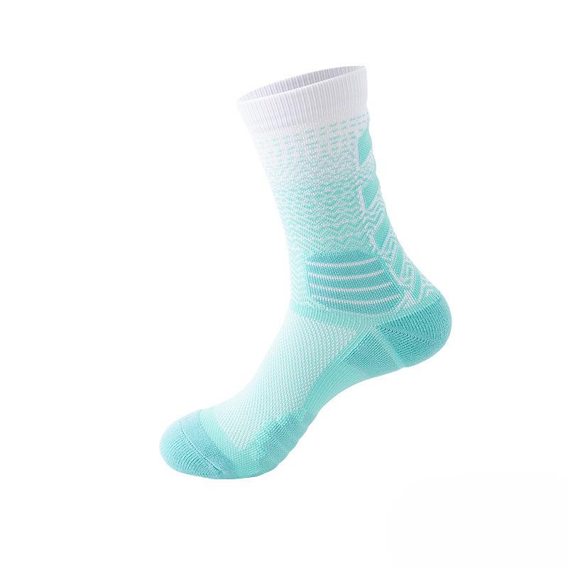 Verlaufende High-Top Court Elite Socken, Verdickte Wettkampf-Umfassende Praktische Sportsocken, Professionelle Basketballsocken
