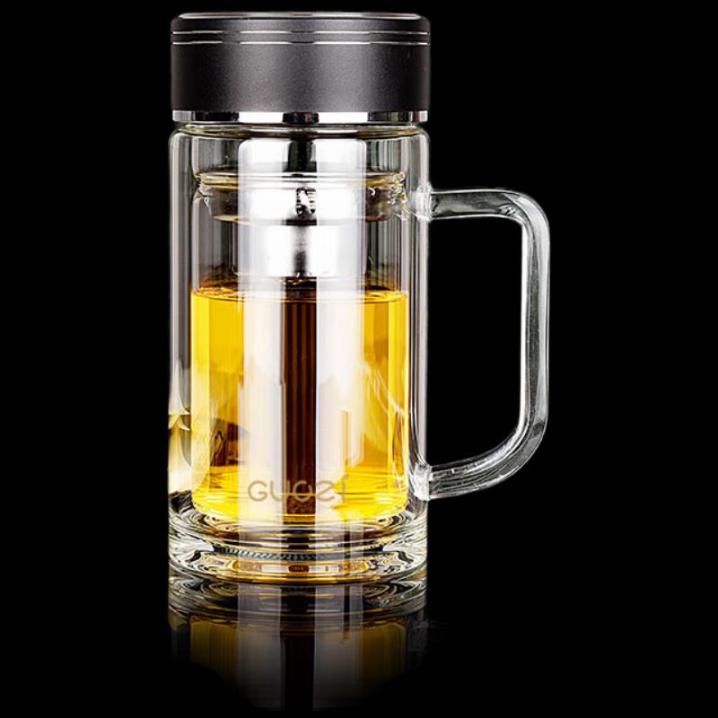 Guozi Double Wall Glass Tumbler 350ml