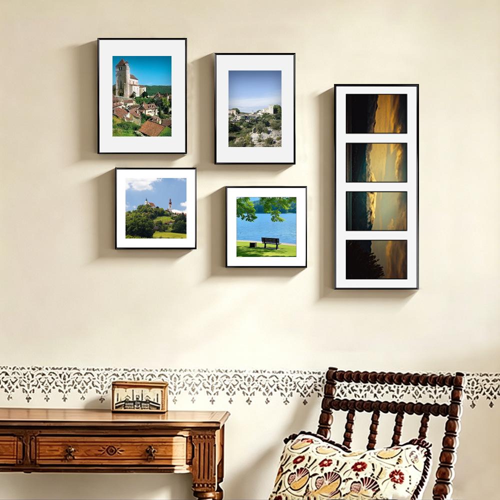 24-Inch Large Celebration Aluminum Alloy Photo Frame 【Black】Aluminum Alloy 0716