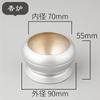 Mini Fact Buddhist Altar Set Set Silver Brass Modern Buddhist Altar Set Incense Flower Candle Rice Tea Incense Stick Holder - 6-piece (3.0 Inch) -