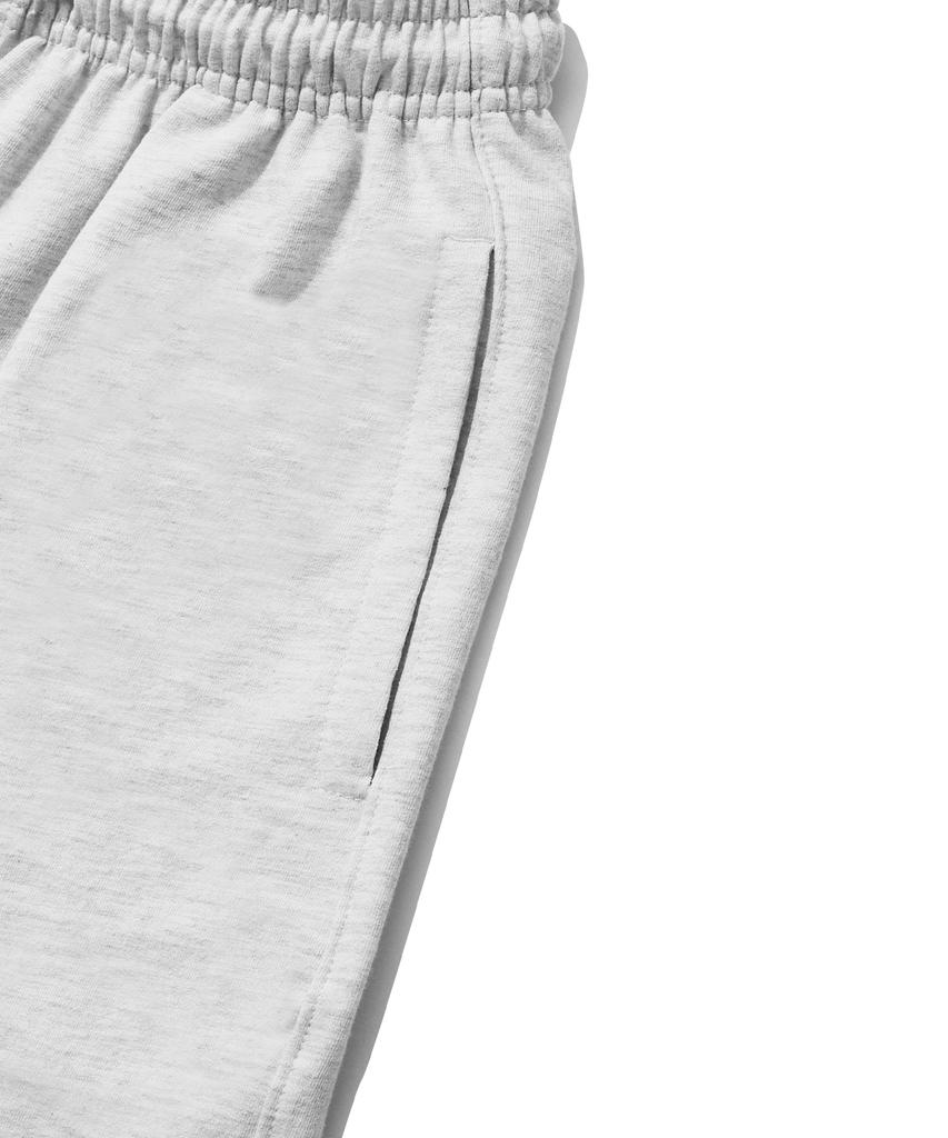 Gainsboro Sweat Shorts_White Melange