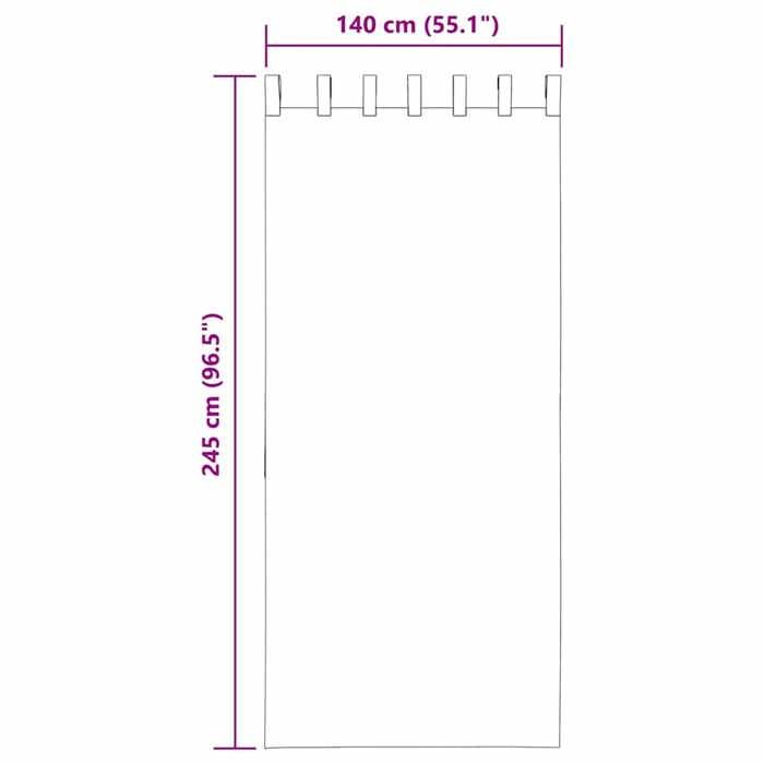 VidaXL Sheer Curtains with Loops 2 Pcs Royal Blue 140x245 Cm, Net Curtain, Transparent Curtain, Window Voile, 4102304