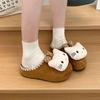 Baotou Half Slippers Birkenstock Soles Cute Versatile Style Women Small Outside Campus Lazy Shoes Wearing Thick Cartoon Children