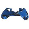 Silicone Case Slip Resistance Protective Grip Cover with 1 Pair Thumb Grips for   Controller(Camouflage Blue For   Silicone Sleeve Thumb Grips)