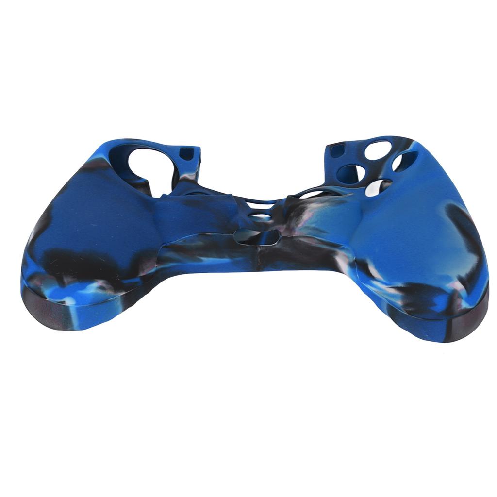 Silicone Case Slip Resistance Protective Grip Cover with 1 Pair Thumb Grips for   Controller(Camouflage Blue For   Silicone Sleeve Thumb Grips)