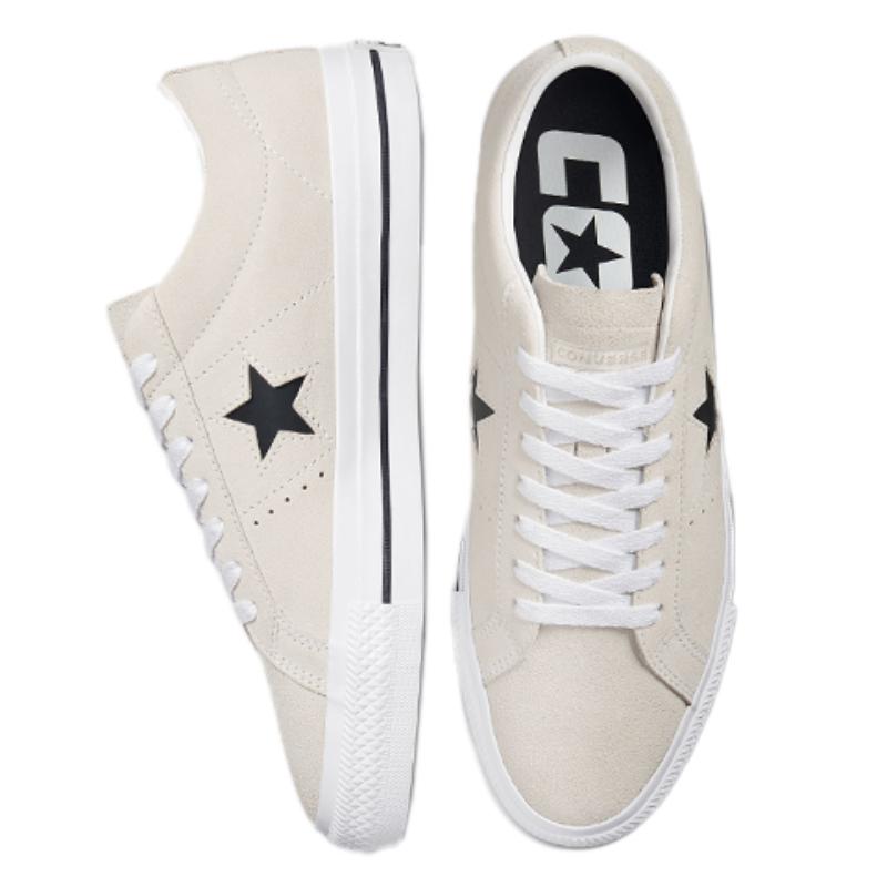 Converse One Star Pro Suede Leather Comfortable and Casual Non-Slip Abrasion Resistant Low-Top Board Shoes Unisex Shallow Khaki