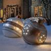 60cm Outdoor Christmas Inflatable Decorated Ball PVC Giant Big Large Balls Xmas Tree Decorations Toy Ball Without Light Ornament