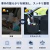 SOEDZUNG Car Seatback Central Control Storage Bag with Folding Nappa Drink Storage Car 15kg Weight Capacity Table, Table, Leather, Holder, Pocket,