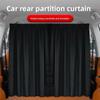 2/4Pcs Black Car Privacy Partition Curtain Light Blocking Vehicle Privacy Shades  Outdoor