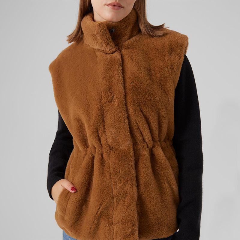 Veste gilet sans manches fausse fourrure Femme VERO MODA acheter à