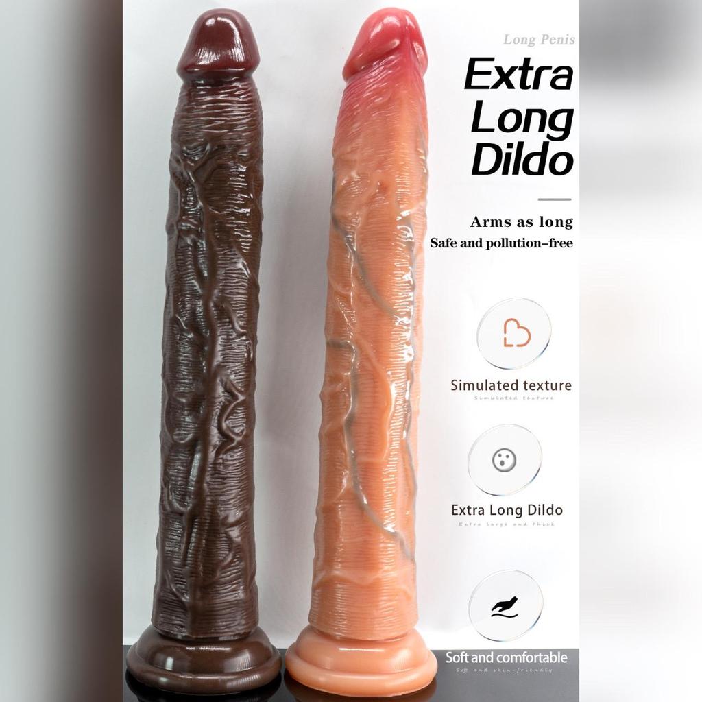 Cosmetic Veins Soft Super Giant Super Long Dildo Anal Plug Female Dildo Female Manual Masturbator Adult Sex Toys