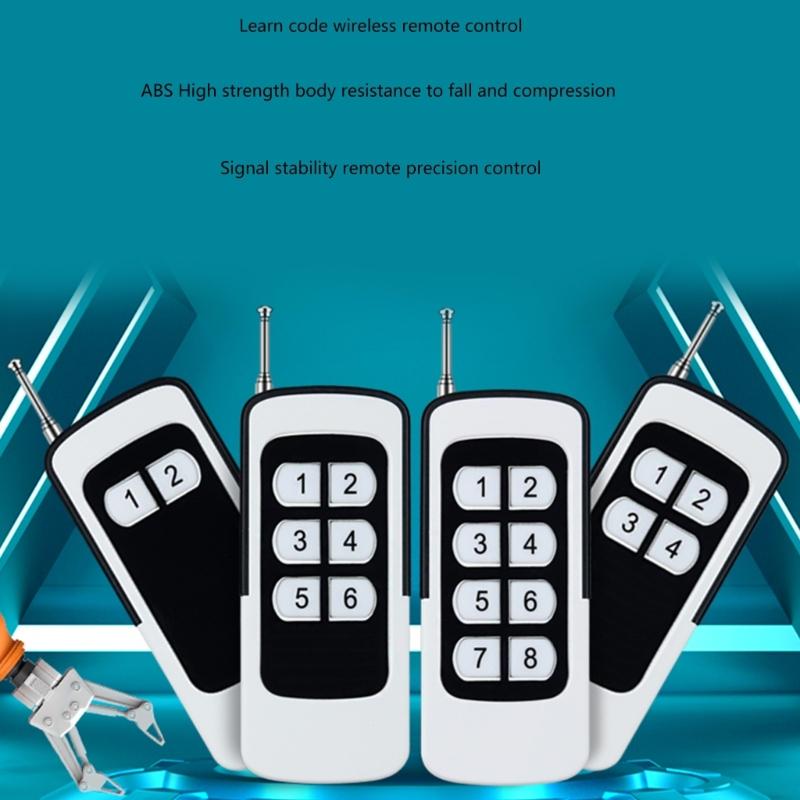 Multipurpose Remote 12V/23A Battery Powered Remote Controllers 2/4/6/8CH Quick Installation 433/315MHz for Garage Door