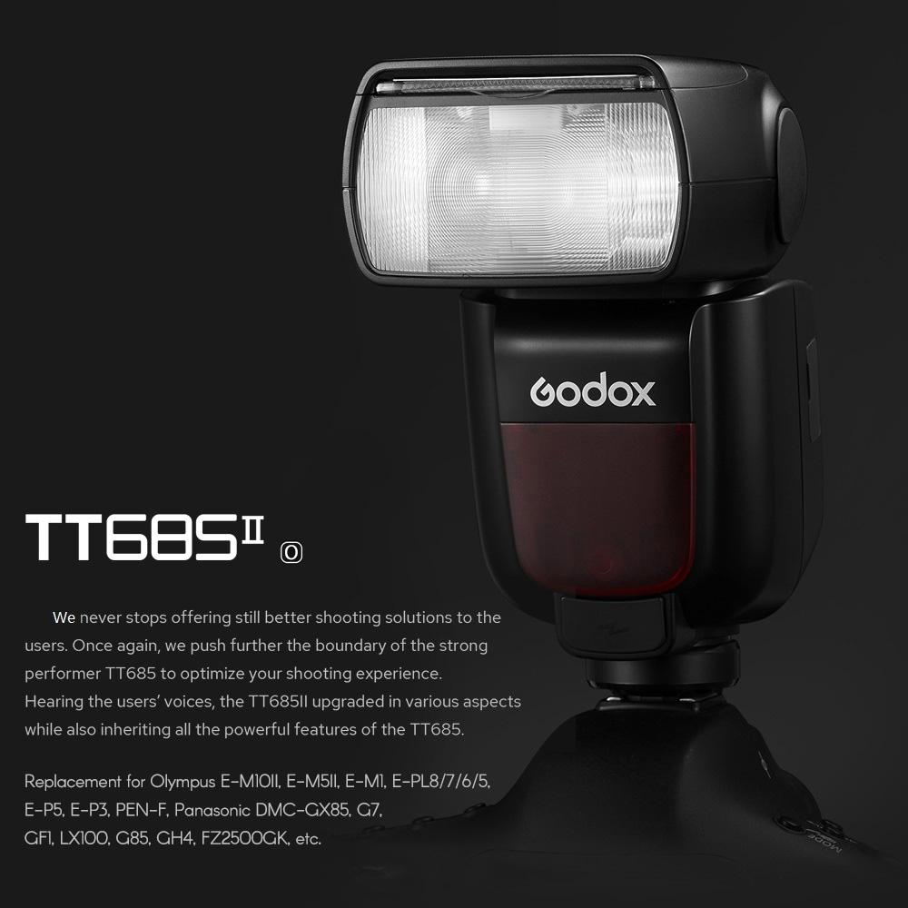 Godox Thinklite TT685IIO TTL On-Camera Speedlite 2.4G Wirelss X System Flash GN60 High Speed