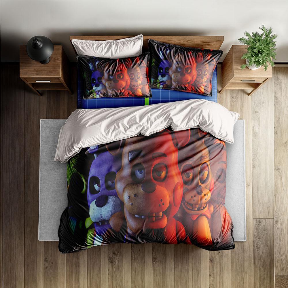Set Copripiumino Orso Venerdì Sera King Queen Matrimoniale Completo Singolo Taglia Singola Set Biancheria da Letto