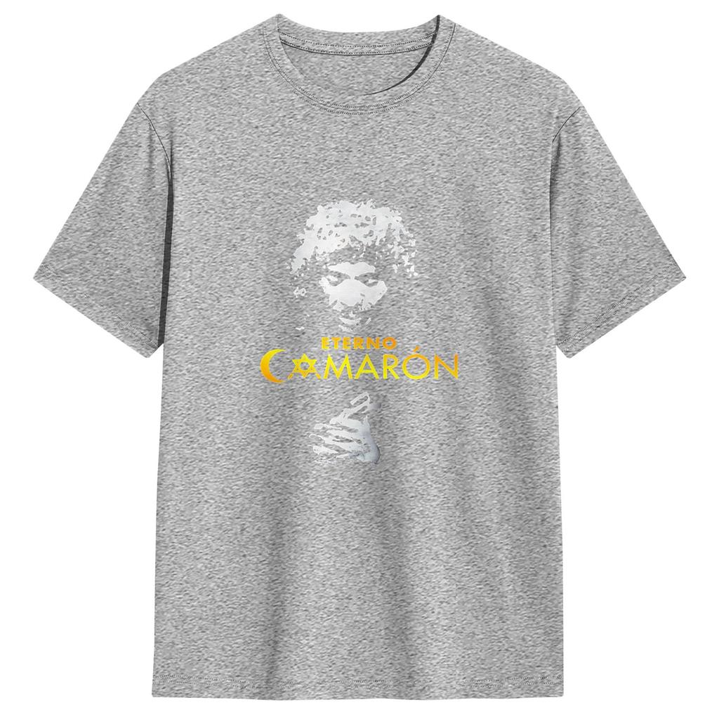 Camarone De La Isla T-Shirt Strand Reine Baumwolle T-Shirts Für Unisex Hip Hop Muster T-Shirt Kurzarm Ästhetische Kleidung