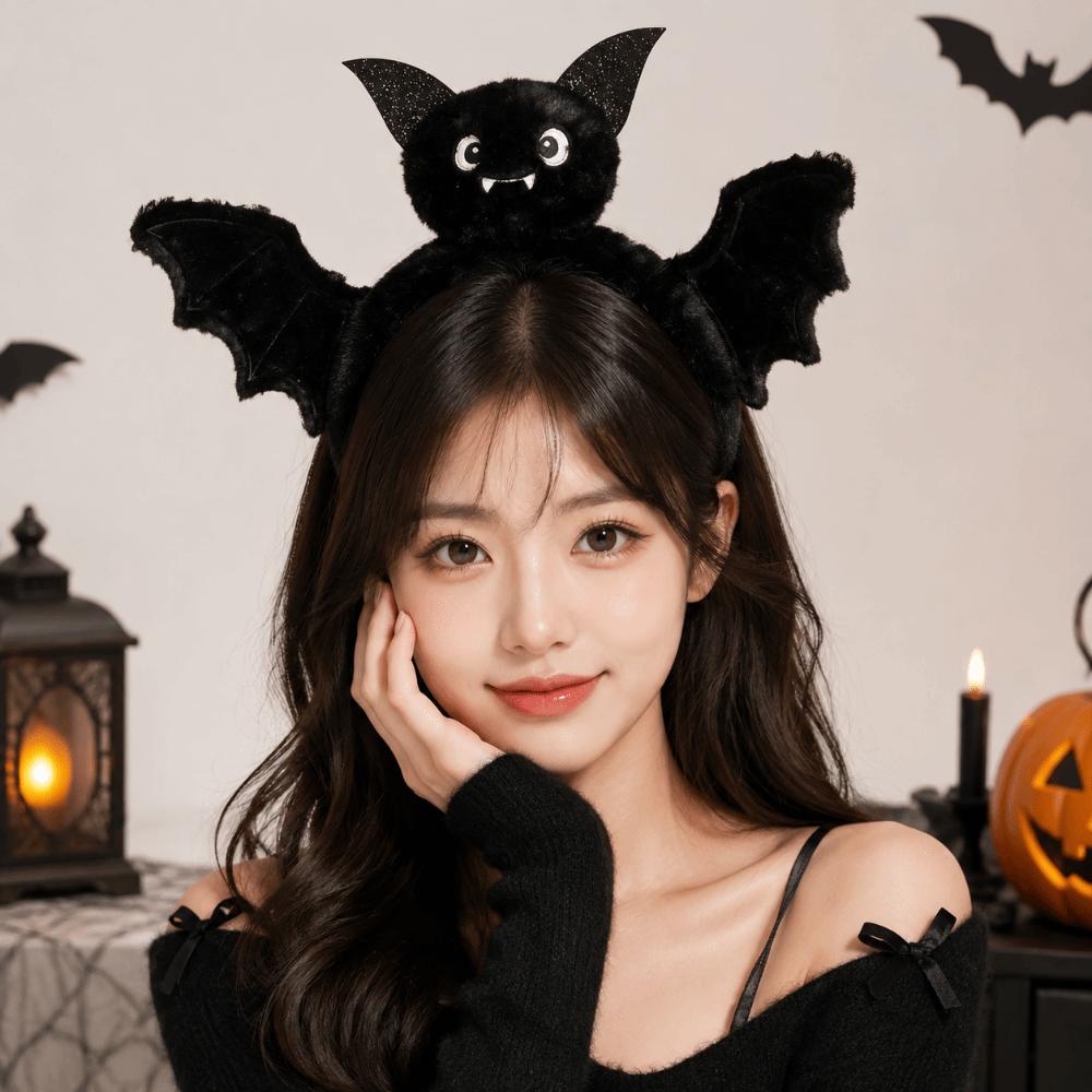 Cute 3D Spider Headband Black Headdress Flexible Spider Headband Cos Headband