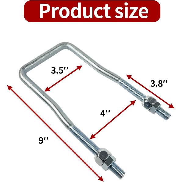 Spare Tire Carrier For Trailer,U-Bolt Zinc Plated Spare Tire Mount Bracket Side Mount 4 Or 5 Lug Fit Ski Boat, Fishing Boat Or Sailboat Trailer