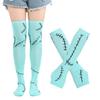 Girls Sally Cosplay Dress The Nightmare Before Christmas Print Gothic Outfit Halloween Carnival Fancy Stage Party Horror Costume