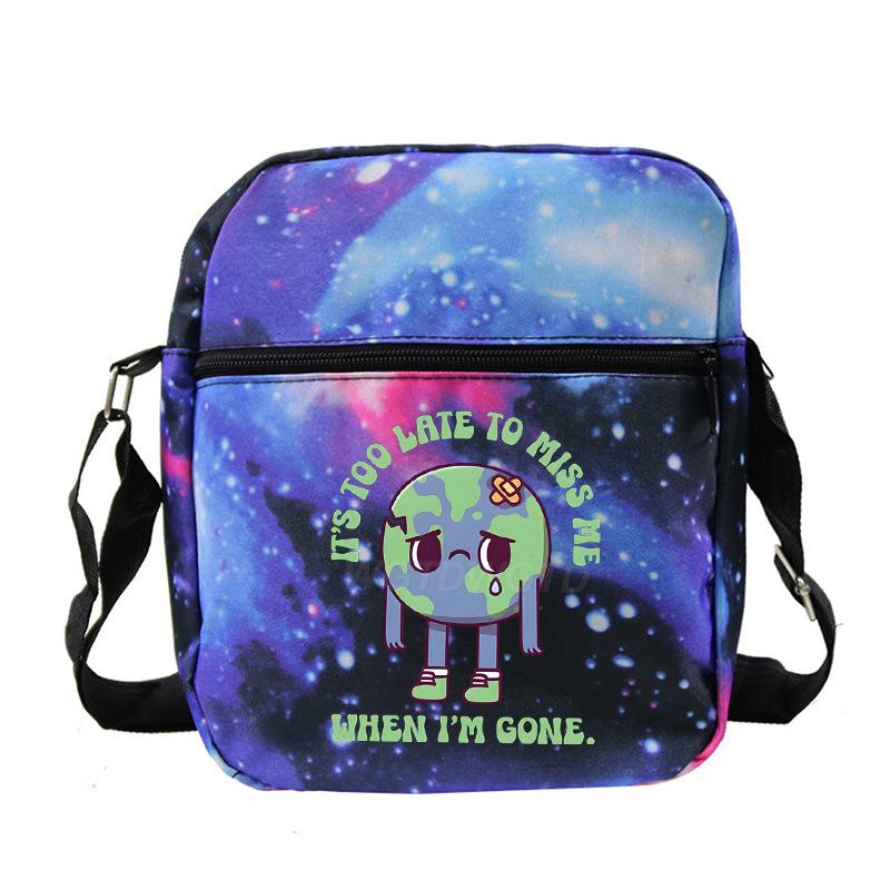 

Новая студенческая модная наплечная сумка с персонализированной печатью, детская портативная многофункциональная сумка-мессенджер No specification