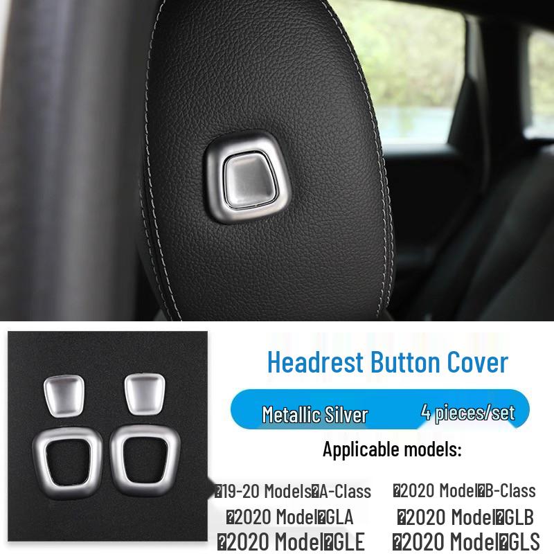 

Mercedes-Benz 19-25 Model A, B, GLA, GLB, GLE, GLS Interior Headrest Button Stickers