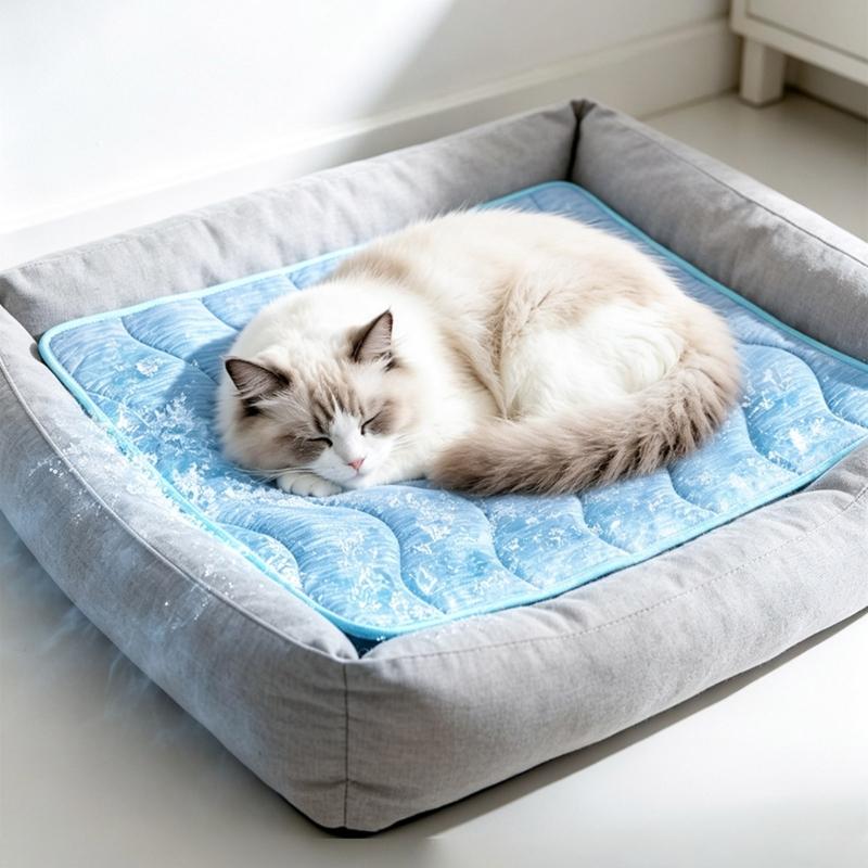 Reversible Pet Cooling Mat, Dogs and Cats, Washable Large Bed Cushion for Kennels, Sofa Use and Indoor Room Area